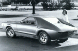 [thumbnail of 1966 AMC AMX Vignale Concept Car w-290HP Engine Rr Qtr BW.jpg]
